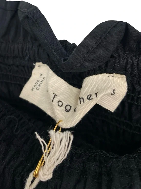 By Together Catch My Breath Black Cotton Anthropologie Midi Dress New - Picture 6 of 11